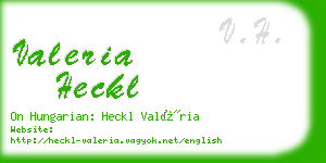 valeria heckl business card